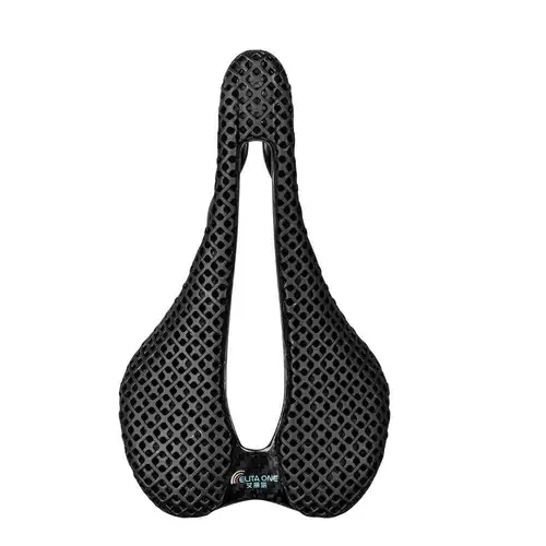 Imagen 1 del producto ELITA ONE Sillín con impresión 3D Sillines de bicicleta de carretera/MTB de carbono Rieles de carbono 7x9 mm Ultraligero 165 g