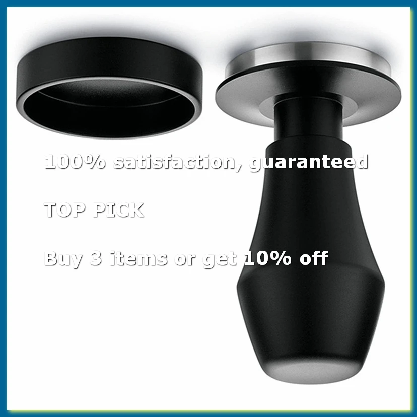 ●Balance Constant Force Stainless Steel Coffee Tamper Stretch Handle Threaded Powder Hammer Coffee Tool 58mm