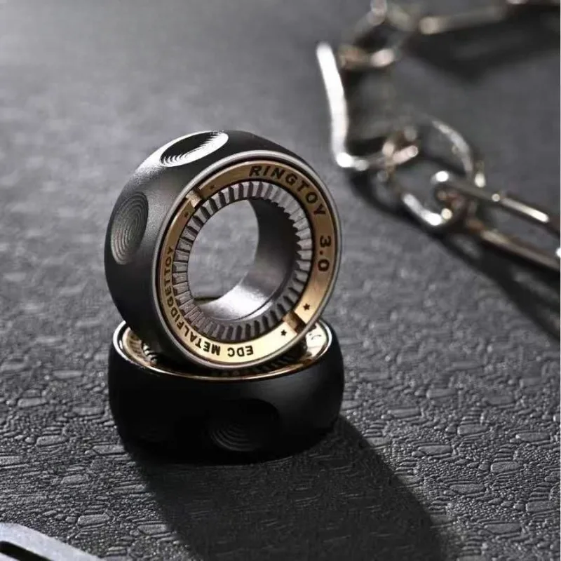 

Magnetic Ring for Stress Relief Anti-Anxiety Fidget Toy Spinner Ring for Adults Cool Gadgets for Men Women Birthday Gift Idea
