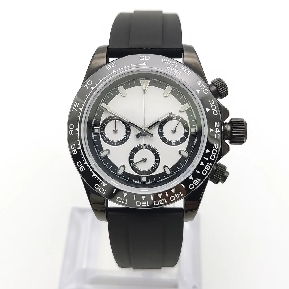 

Лучший бренд, роскошные мужские деловые кварцевые часы с хронографом, 39,5 мм, светящиеся, водонепроницаемые, с сапфировым стеклом, подходят для VK63, новинка 2023 г.