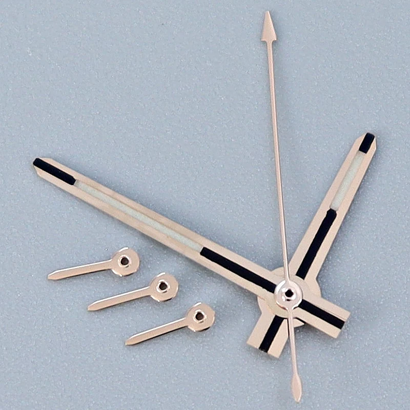 VK63 ساعة الأيدي C3 مؤشرات الساعات المضيئة مناسبة لحركة VK-63 فضي/ذهبي/ذهبي وردي مؤشر ساعة استبدال أجزاء