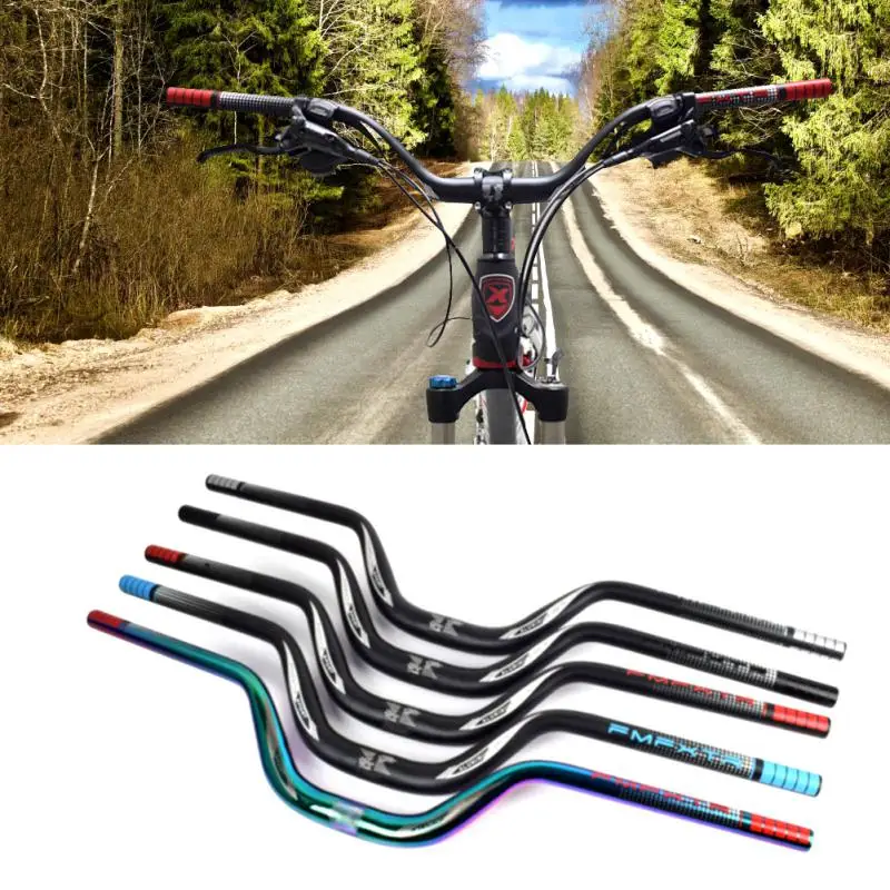 MTB Heightened Riser Handlebar Crossbar With Large Angle Swallow Shaped Handlebar 720/780mm Biker Cycling Parts