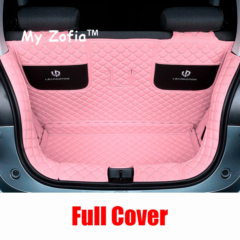 NONE Für Leapmotor T03 2023 2024 2025 Auto Stamm Wasserdichte Tablett Fracht Anti-Slip Boot Hinten Boden Stamm Matte Lagerung pad Zubehör 5
