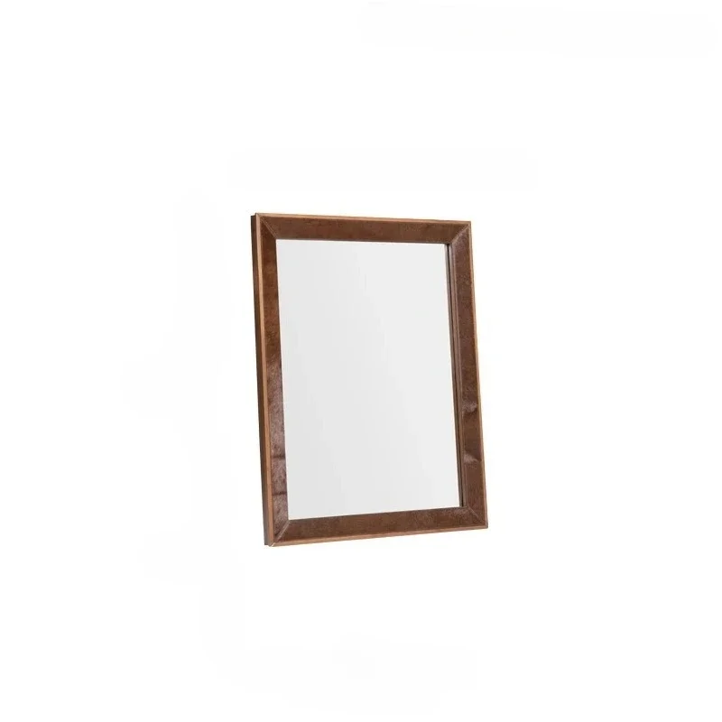 Danish vintage real fur integrated hanging vertical half-body mirror cloakroom wash high definition vanity mirror