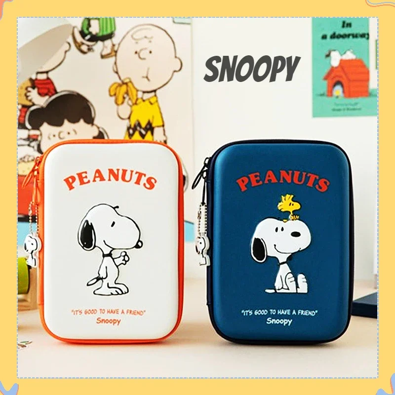 Snoopy Cute Pencil Case Cartoon Stationery Box Boys Girls Color Pencil Box Student Pen Case Cosmetic Bag School Supplies Gifts