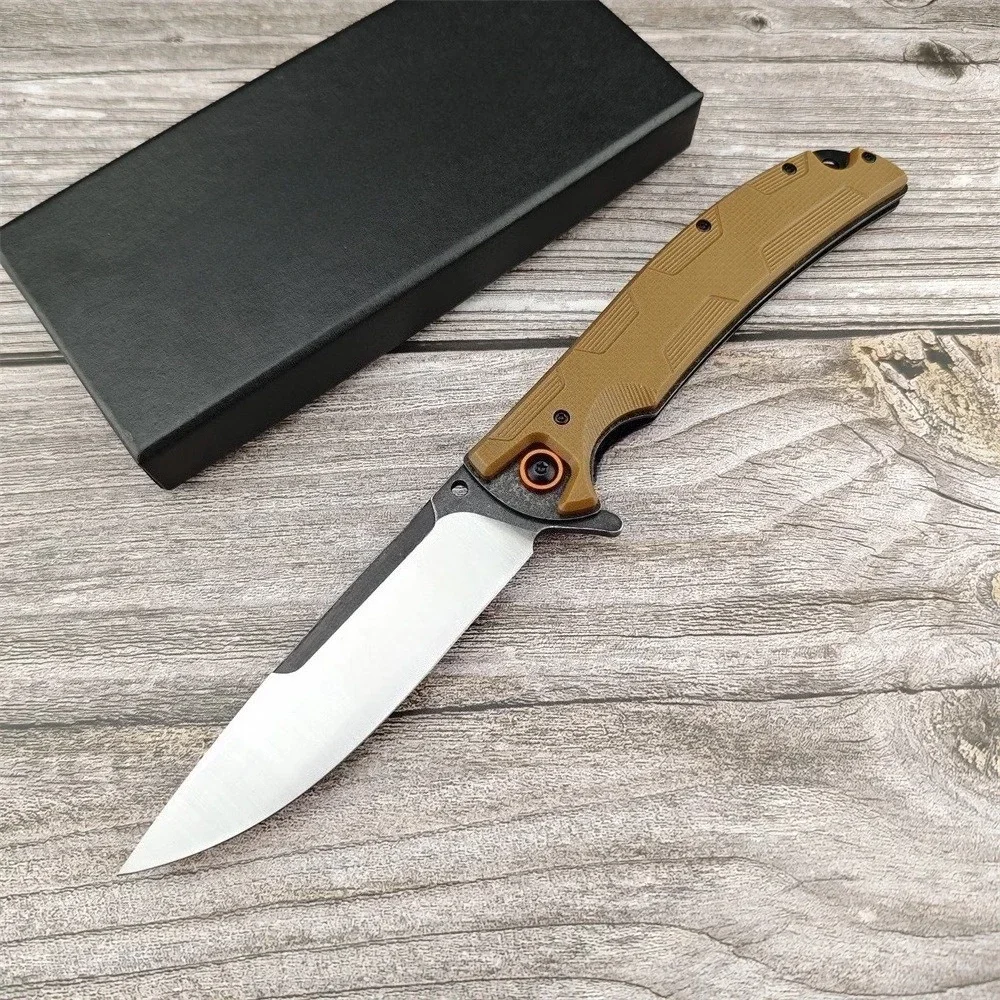 

Многофункциональный складной карманный нож с высокой твердостью лезвия D2 и нескользящей рукояткой G10, портативное снаряжение для выживания, кемпинга, активного отдыха и походов