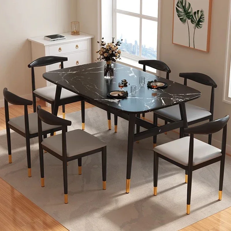 Office Apartmen Dining Tables Black Modern Nordic Marble Coffee Tables Luxury Restaurant Kitchen Furnitures