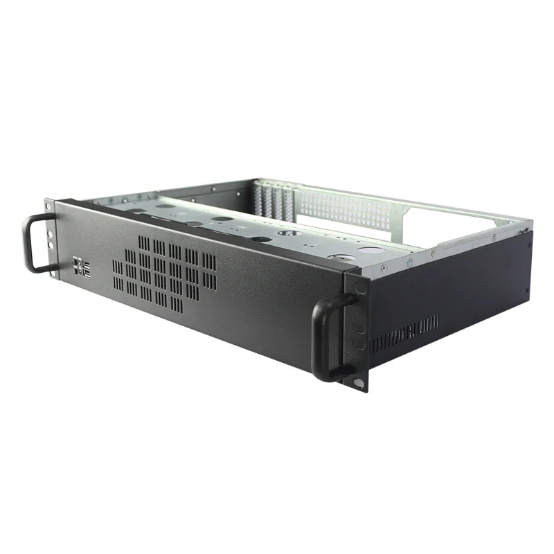 Computer 2U Server Case 300D Rackmount Horizontal Chassis PC Industrial Rack