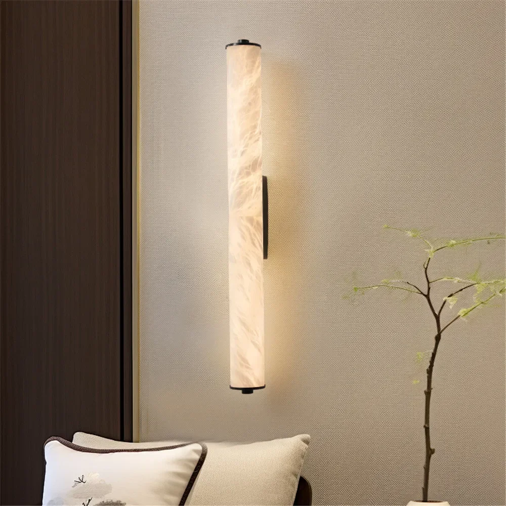 SOFEINA Contemporary Brass Wall LampCreativity Marble Living Room Bedroom Study Room Hotel Villa Model Room Hall Way Aisle Light image 4