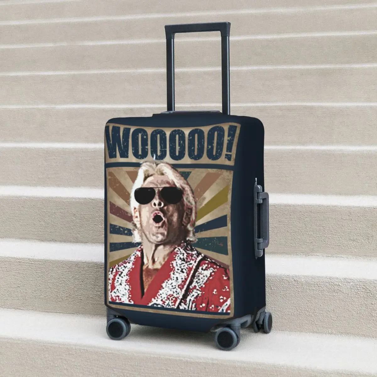 غطاء حماية مرن لحقيبة السفر من Ric Flair Woooo مقاس 18-32 بوصة