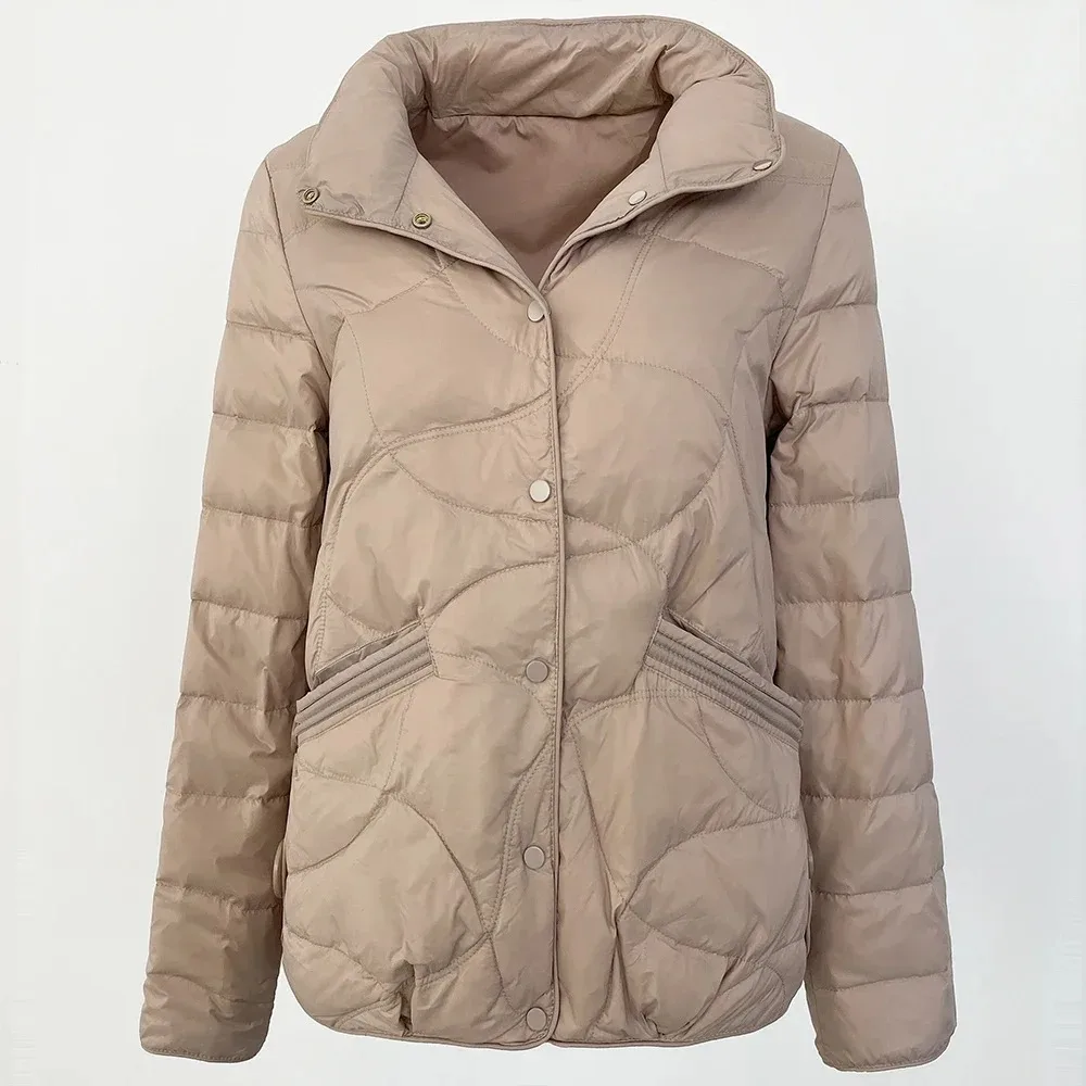 2024 Autumn Winter Warm Down Jacket Filled with 50% White Duck Down Women Korean Style Fashion Loose Casual Down Jacket