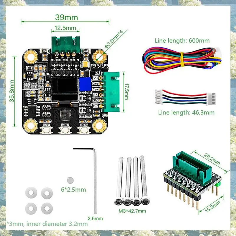 New-4X NEMA 17 Stepper MKS SERVO42C PCBA Motor Driver Kit Ultra Quiet Board,CNC-Laser Parts To Prevent Lost Steps