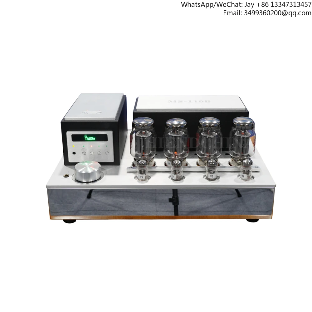 

Ламповый усилитель YAQIN MS-110B с схемой SRPP, лампы KT88-98, класс A, Hi-Fi, усилитель B1, 4~8 Ом, 2*50 Вт, 110В/220В