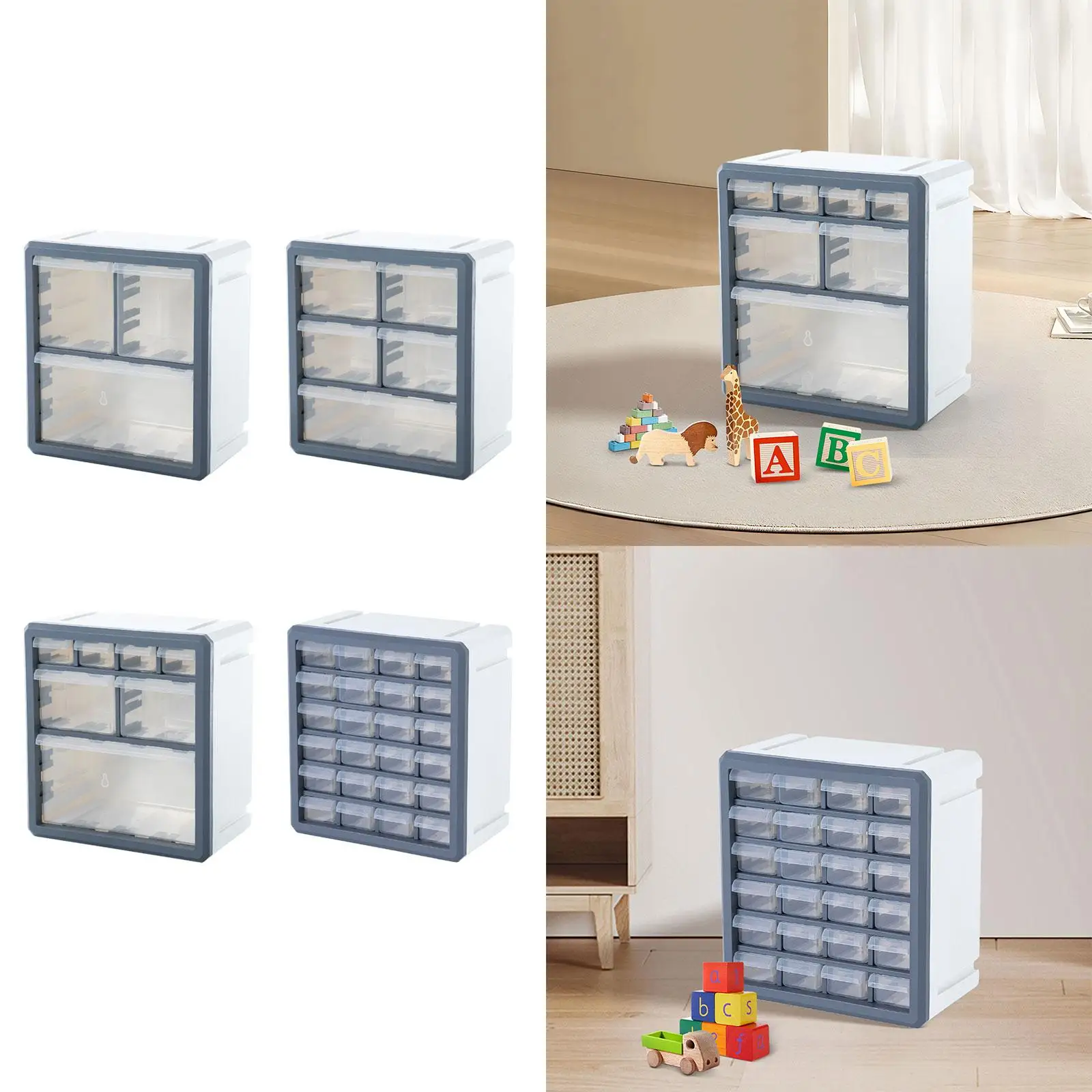 منظم درج صغير لصندوق درج منظم المكتب لإمدادات فنية الغرور #4