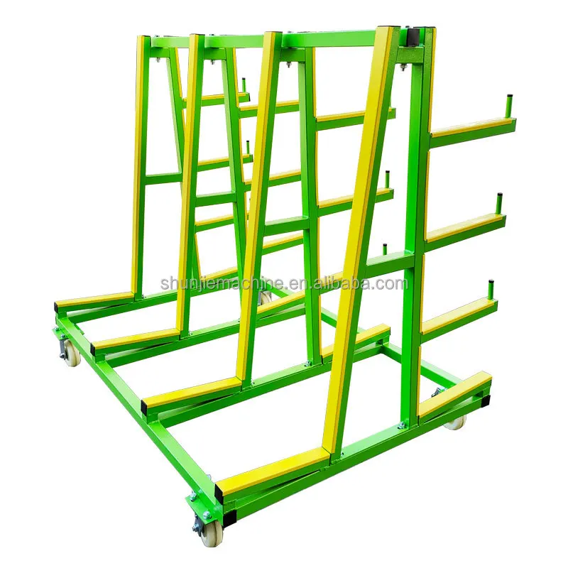 A-Frame แขวนกระจกขนส่ง Rack รถเข็น Dolly สําหรับแก้วหินแกรนิตและหินอ่อน