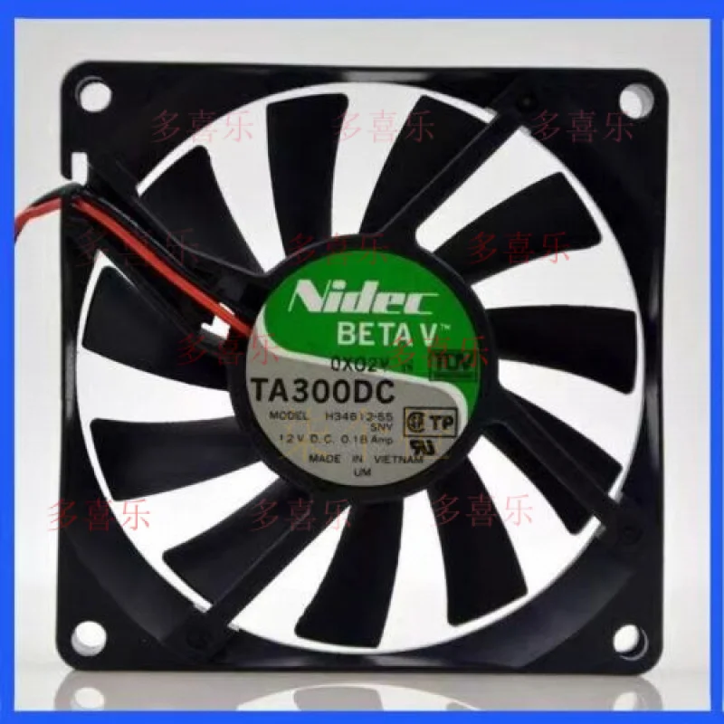 

ZMZM для Nidec TA300DC H34612-55 8015 DC12V 0,18A 8 см 2-проводной бесшумный охлаждающий вентилятор