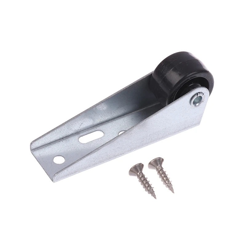 1Pc Silent Furniture Side Mounted Direction Door Roller Support Moving Wheel With Screws Multi-function Stainless Steel Pulley^.