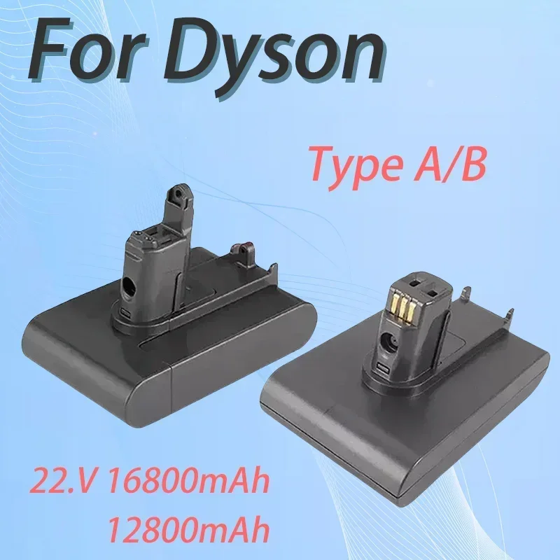 

ForDyson 22.2V 12800/16800mAh Type A/B Li-ion Vacuum Battery forDyson DC35, DC45 DC31 DC34 DC44 DC31 Animal DC35 Animal