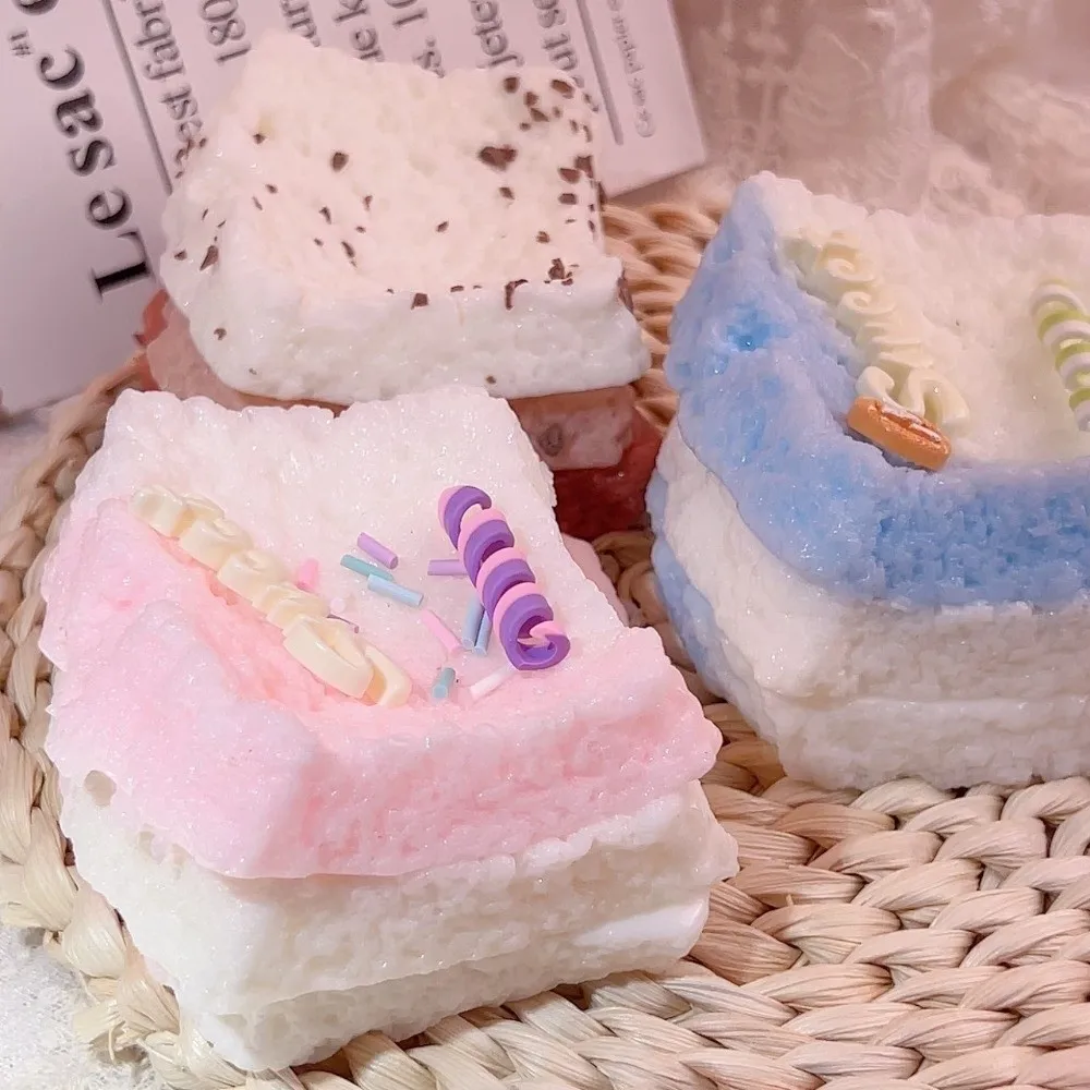 Kawaii Slow Rebound Toast Squeeze Soft Cartoon Fidget Squeeze Anti-stress Mochi Squish Foam Stress Relief