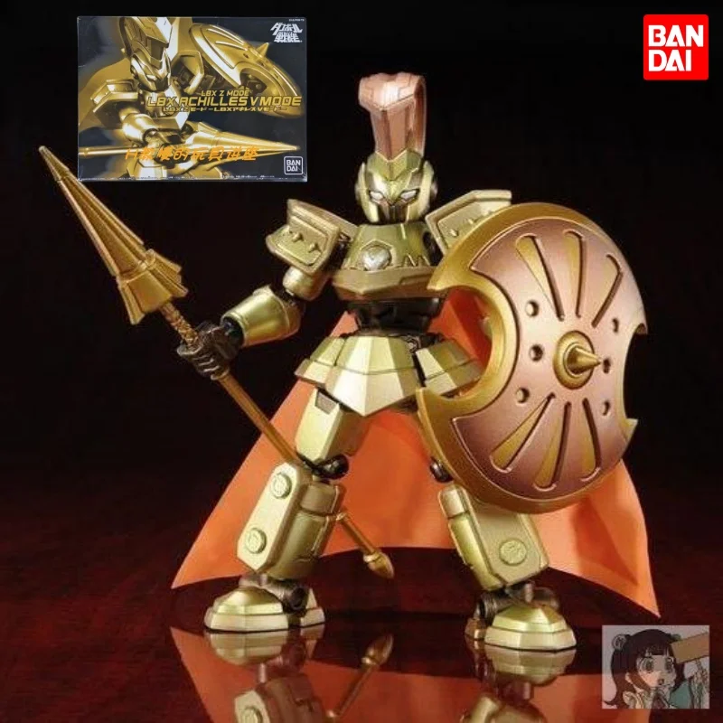 

Готовая продукция Bandai из сплава, картонный истребитель Ахиллес Lbx, ограниченный V-режим, желтое золото