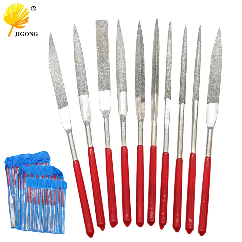 Diamond Assorted File, High Hardness Diamond File Set 120 Mesh Sand Grain Full Close Grinding Sharp