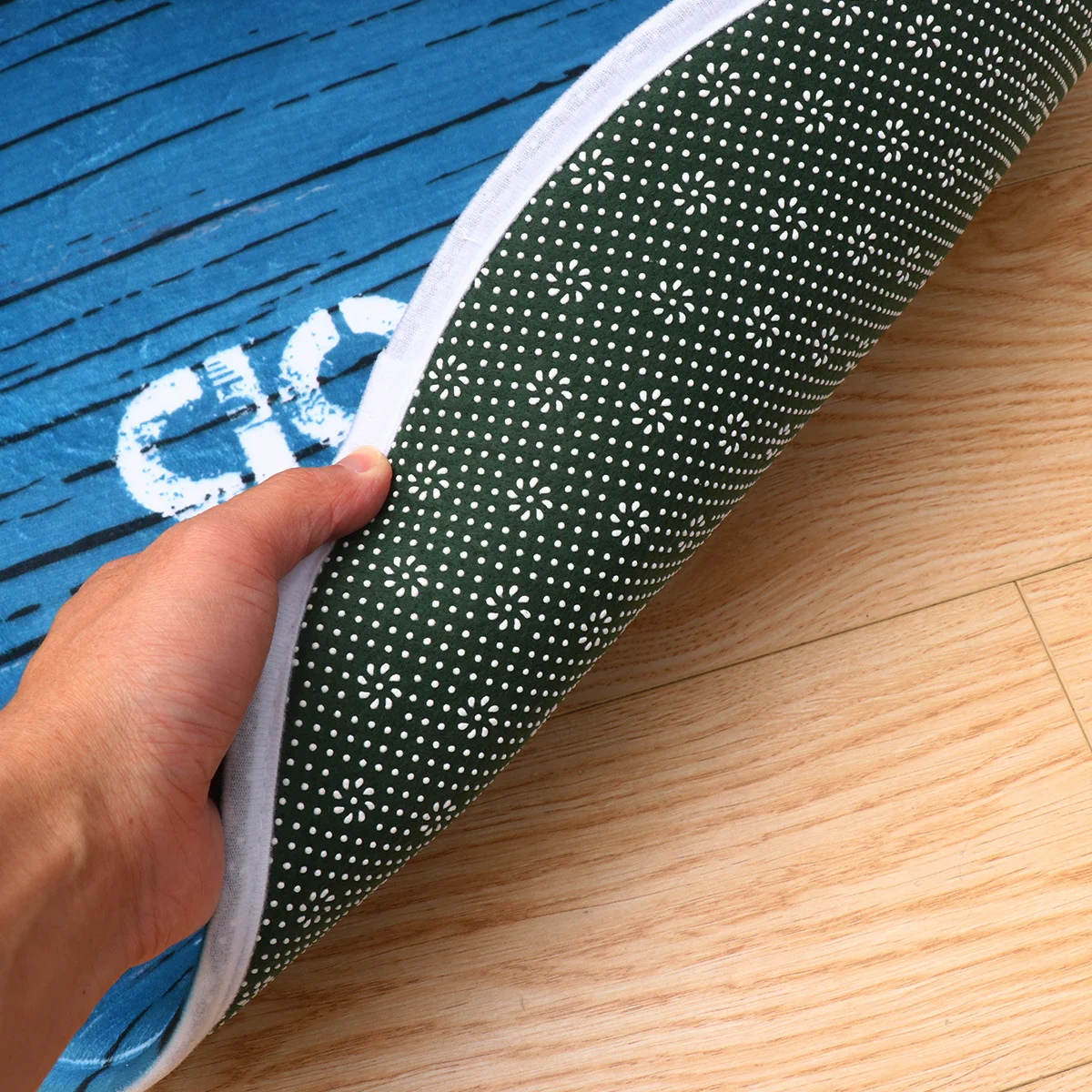 

1pc Flannel Floor Mat Round Door Rug For Home Soft Comfortable Entryway Carpet Foot Pad Indoor Decorative Area Rug