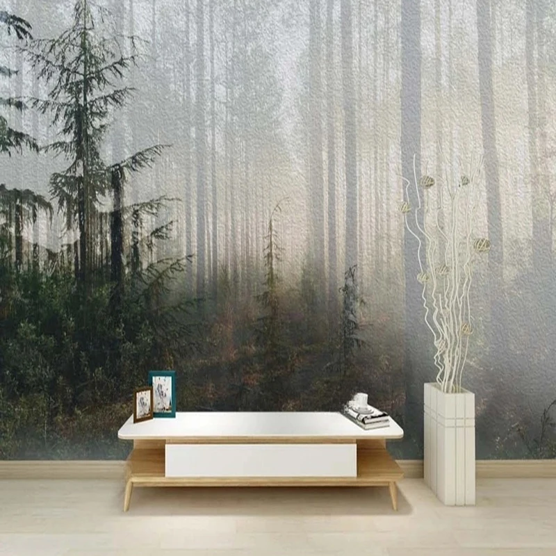 Custom 3D Wallpaper Tropical Natural Forest Tree Scenery Photo Wall Mural For Living Room Sofa Papel De Parede Home Decor