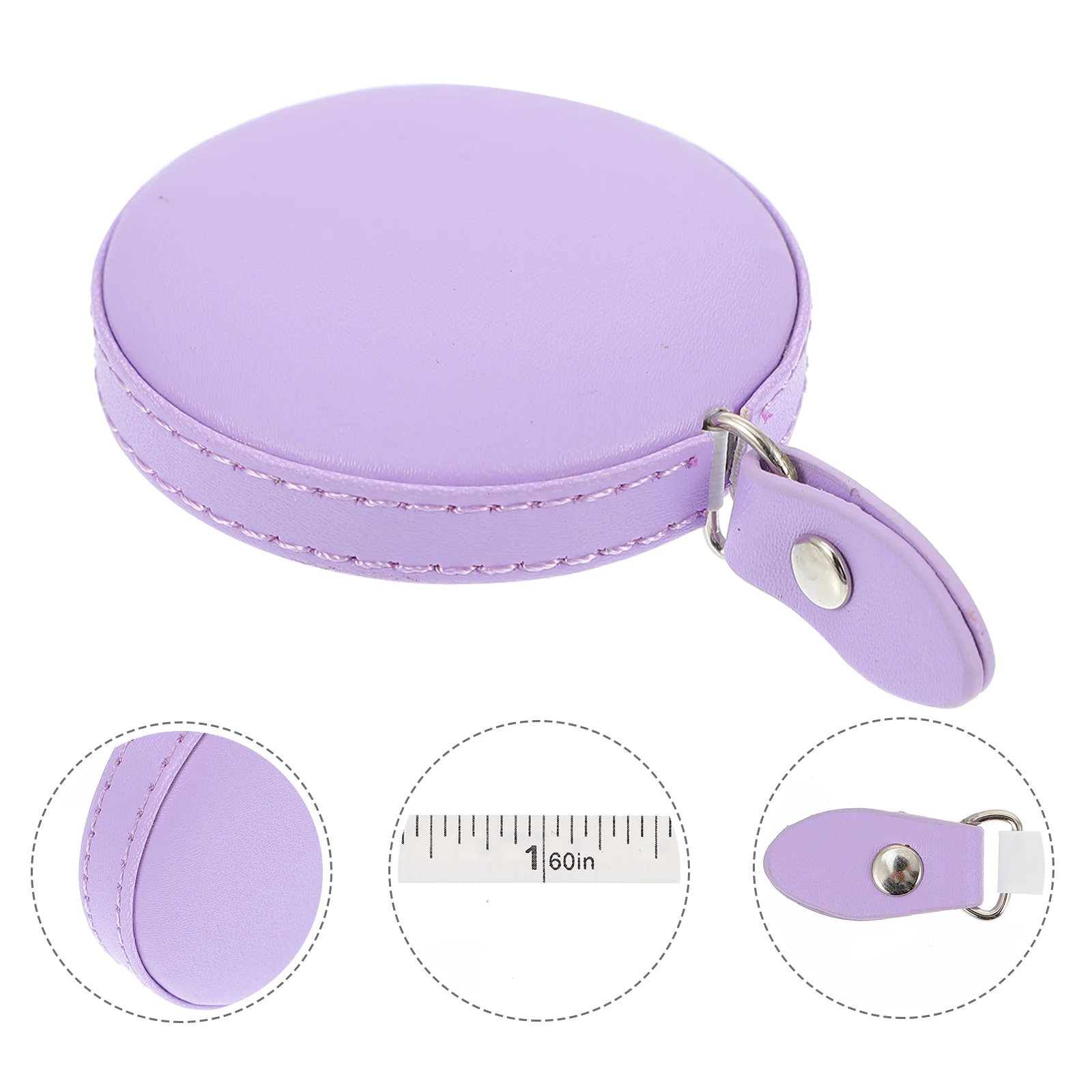 Tape Measure Adhesive PU Measuring Tapes Body Measures 15m Automatic Lightweight Portable Garment Fitness Adorable