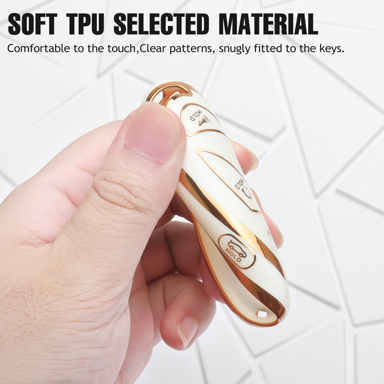 حافظة مفاتيح السيارة الناعمة من البولي يوريثان لشركة Hyundai Tucson 2025 Kona Ioniq Santa Fe MX5 StubHub 2024 IONIQ 6 ملحقات غطاء المفتاح عن بعد #4