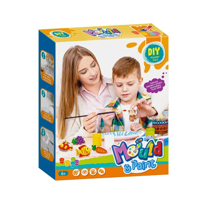 Diy hands-on pintura criativa brinquedos crianças artísticas gesso doodle brinquedos como presentes