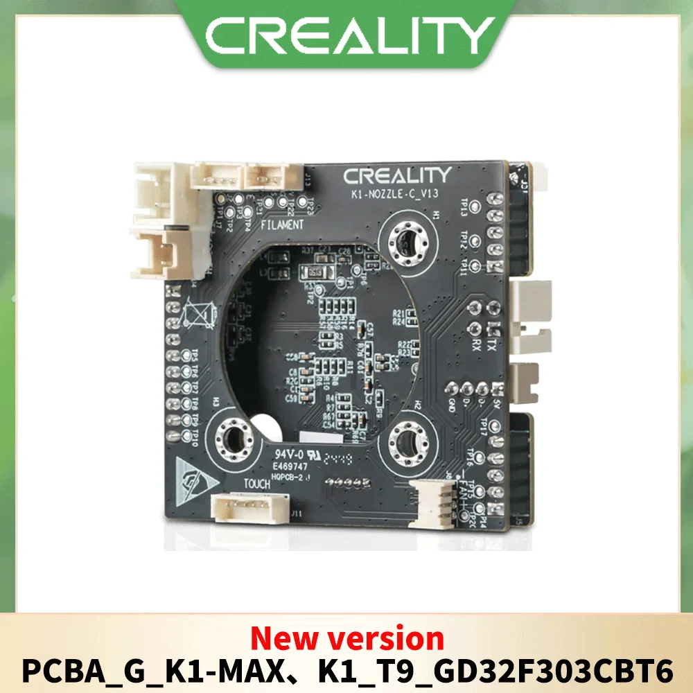 Original Creality K1 K1 Max Hotend Adapter Board NOZZLE-C-V13 PCBA_G_K1-MAX T9 GD32F303CBT6 PCB Modul 3D-Drucker Teile – Detail 2