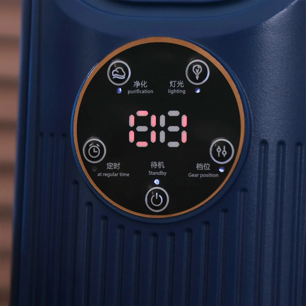 6 Speed Portable Air Cooler Silent Timer Humidifying Function USB Fan Compact Lightweight Adjustable Wind Speeds