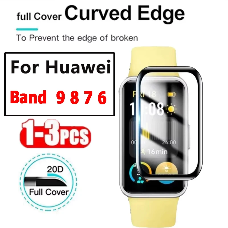 Screen Protector Film For Huawei Band 6 7 8 9 HD Soft TPU Film Anti-scratch Cover Protective Film For Huawei Band 9 Accessories
