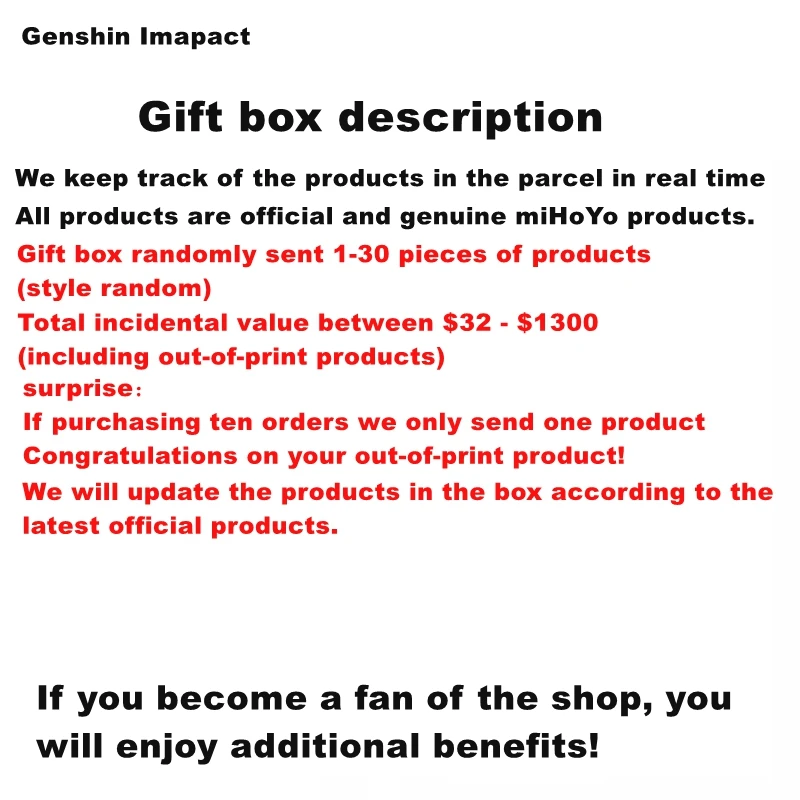 [Genuine] Anime Genshin Impact Gift Box Klee Figures Doll Keypads Badge Cosplay Gift For Kids birthday Gift miHoY Official New