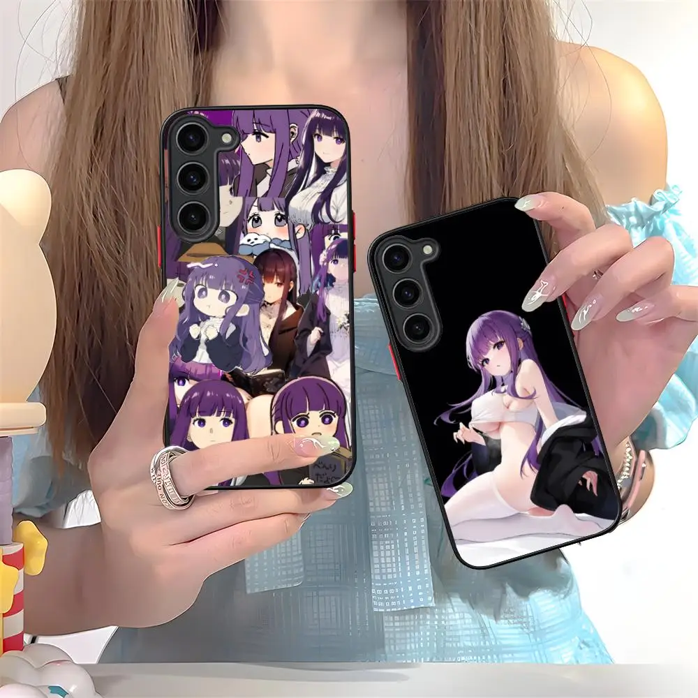 

Чехол для телефона Sousou no Frieren Fern для Samsung Galaxy S26 S25 S24 S23 S22 S21 Plus FE Ultra, противоударный чехол с эффектом кожи