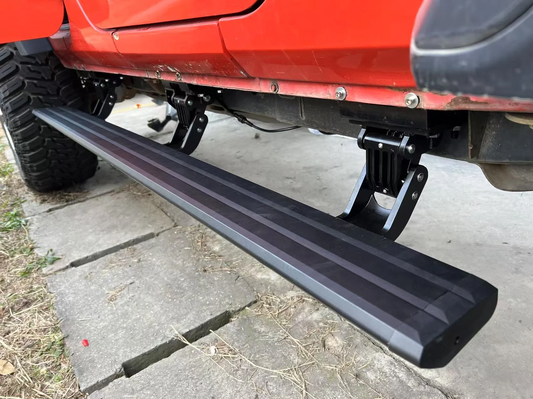 Factory Custom Full Set Sports Aluminum Alloy Electric Side Steps Screw Fixing for Wrangler JK JL Power Running Board