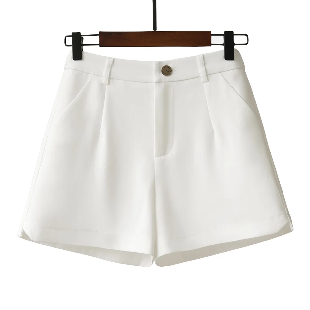 Pantalones Cortos Transpirables Casuales para Diario, Vacaciones, Sin Elástico, para Todas las Temporadas, Color Sólido