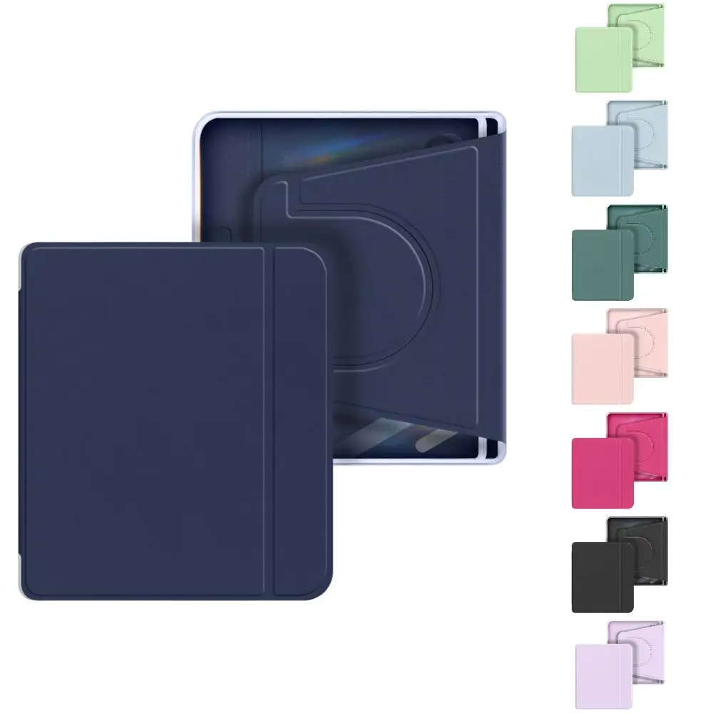 Auto Wake Sleep E-Reader Case Detachable with Pencil Slot Protective Cover Magnetic for KOBO Libra Color/2 7 inch 2024
