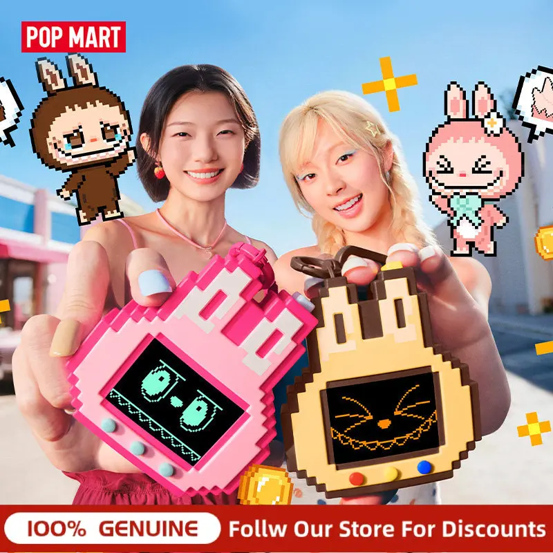 100% Genuine POP MART THE MONSTERS Labubu Shake A Drink Blind Box Bag Charm Keychain Pendant Funny Creative Gifts For Adult Fans