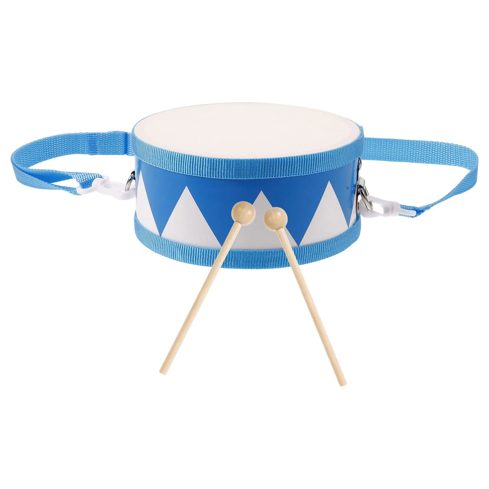 

1 Set Dual Sided Drum Set Drum Wood Percussion Instruments Blue Hand Mallet Kit For Rhythm Music Development School