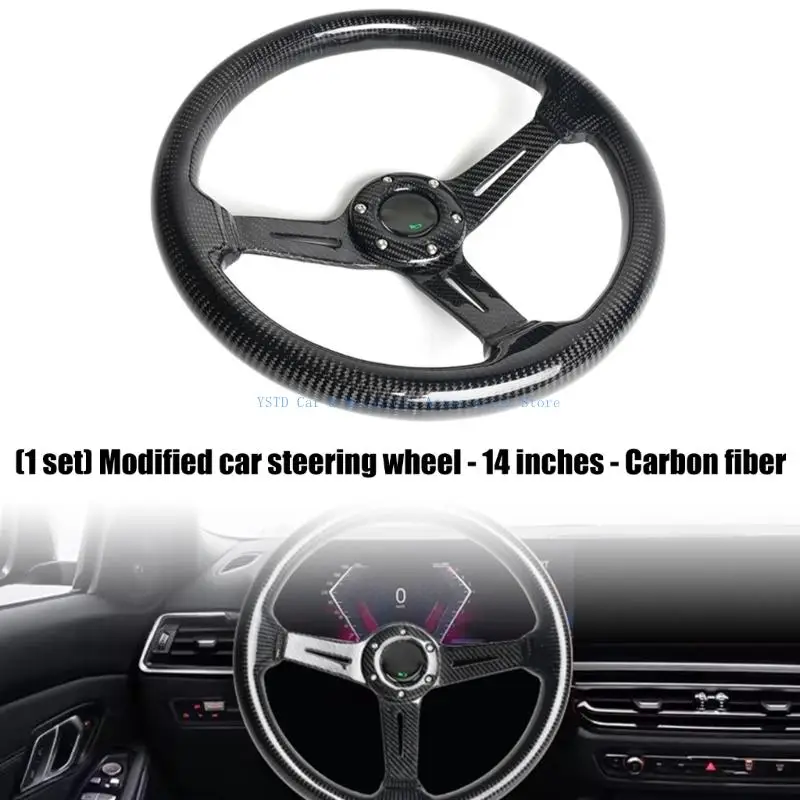 L5BC Racing Steering Wheel 14 In Aluminum Spokes For Precise Driving Experience