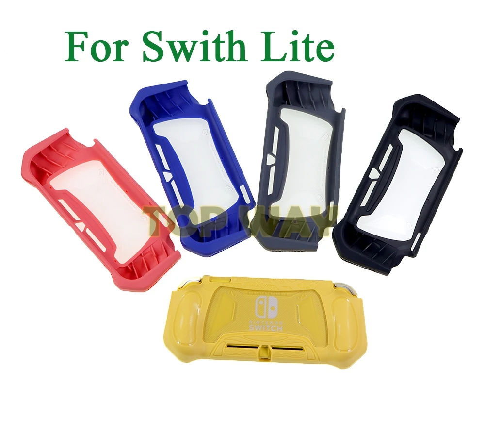 1pc para nintend switch lite volta filme de vidro transparente tpu + material pc capa de pele caso aperto para nintendo switch lite