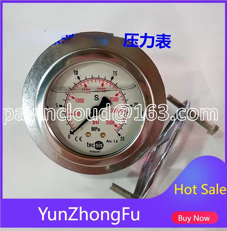 

Injection Molding Machine Pressure Gauge Stainless Steel Force Meter Shock-Resistant Injection Molding Machine Shock-Resistant