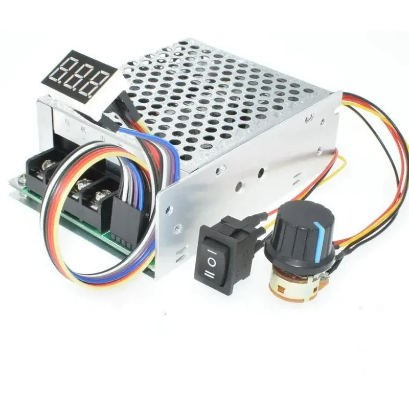 Digital Display 0~100% adjustable DC 10-50V 40A DC Motor Speed Controller PWM 12V 24V 48V 2000W MAX 60A Reversible With aluminum