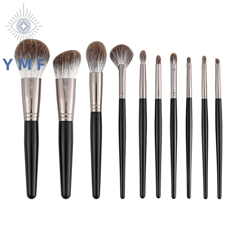 Snow Fox Soft Bristle Makeup Brush Full Set Animal Hair Make Up Concealer Powder Eyeshadow Brushes Make-up Tool