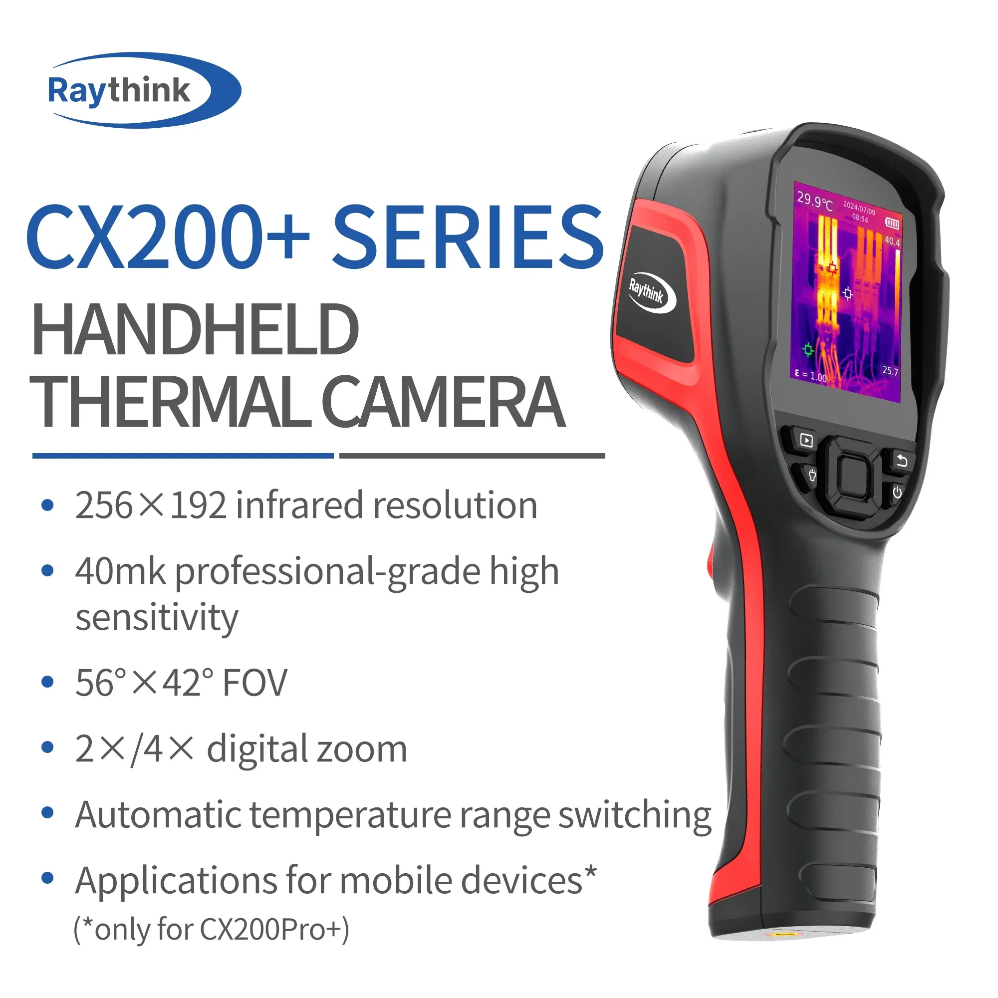 High-Precision Thermal Imager for Circuit Board Testing Handheld External Heat Detector for Power Failures Floor Heating Leaks