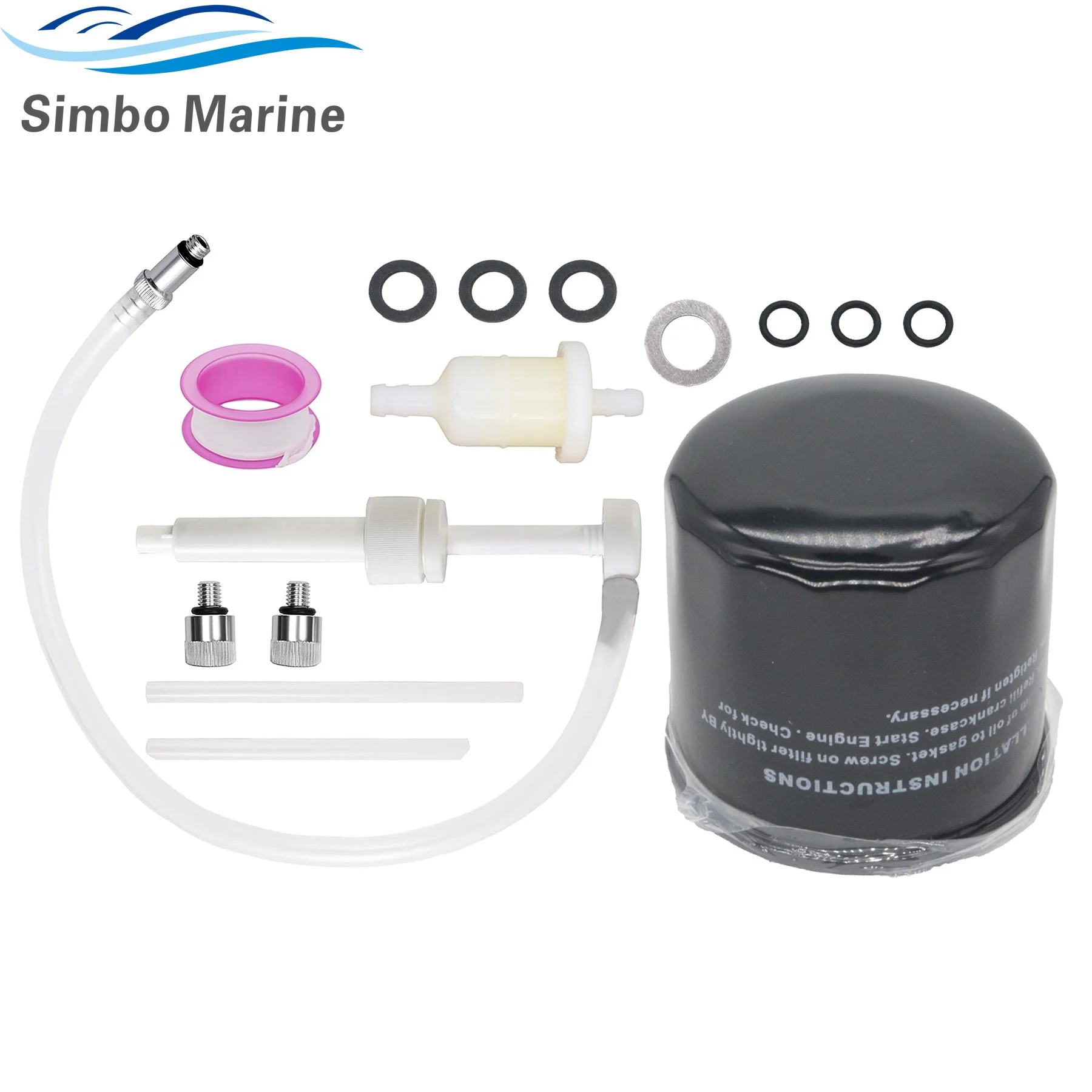 

100H Service Kit 8H033301 Compatible with Honda 8-30 HP 4-Stroke Premium Quality Replacement 15400-ZZ3-003 16910-ZV4-005