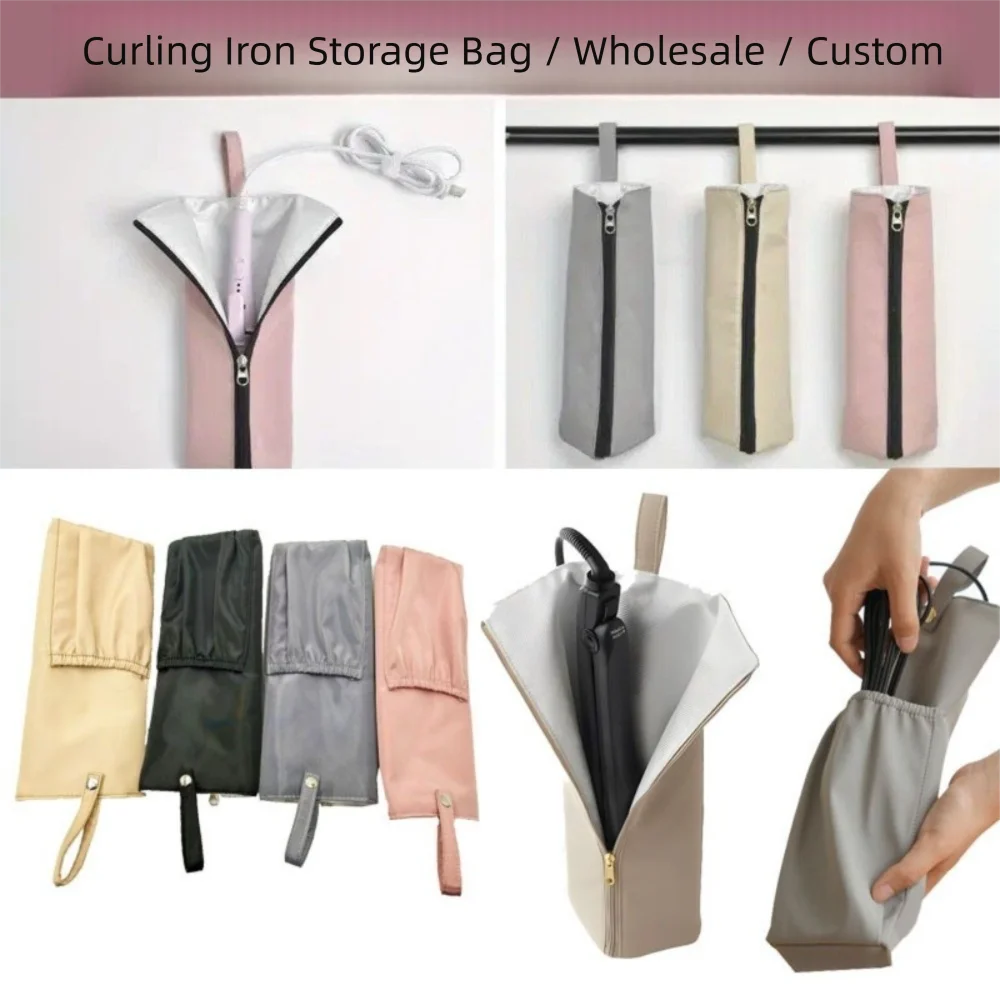 

HighTemperature Curling Iron Bag Waterproof Dustproof Straightener Storage Pouch Protective Cover Heat-Resistant