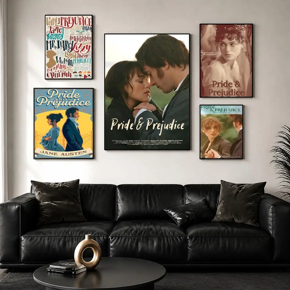 P-Pride & P-Prejudice Poster Perfect Sticker Self Adhesive for Office Home Theater Wall Art Decor Fancy Gift