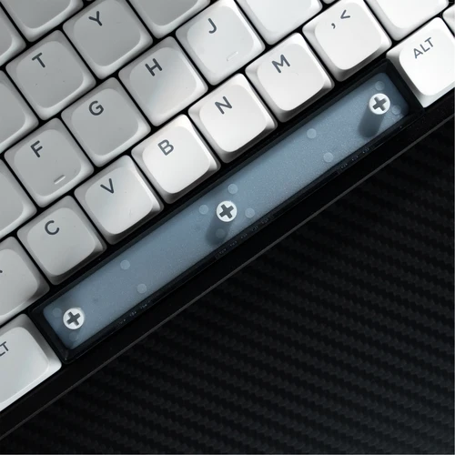 Imagen 2 del producto Teclas XVX de perfil bajo BOW Shine Through Skyline R2 tapa de tecla PBT de doble disparo Compatible con ASIN US negro/blanco 127 teclas